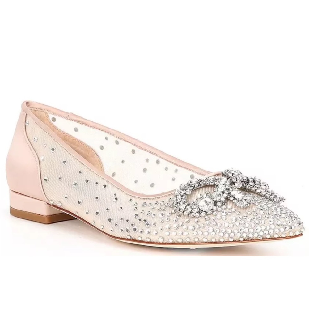 NIB Antonio Melani wedding Rhinestone Flats 8